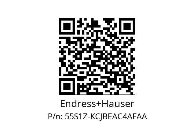   Endress+Hauser 55S1Z-KCJBEAC4AEAA