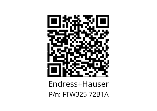   Endress+Hauser FTW325-72B1A