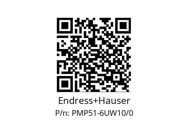   Endress+Hauser PMP51-6UW10/0