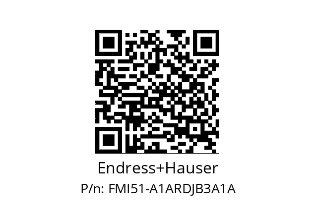   Endress+Hauser FMI51-A1ARDJB3A1A