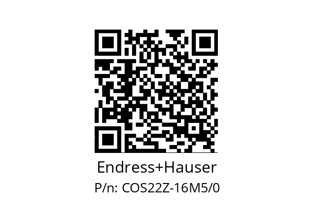   Endress+Hauser COS22Z-16M5/0