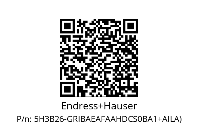   Endress+Hauser 5H3B26-GRIBAEAFAAHDCS0BA1+AILA)