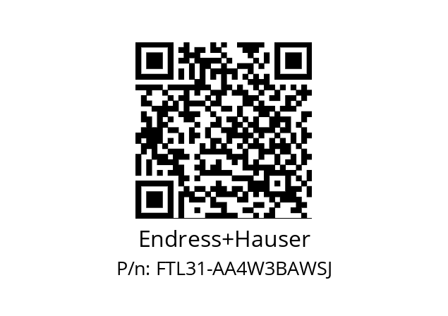   Endress+Hauser FTL31-AA4W3BAWSJ