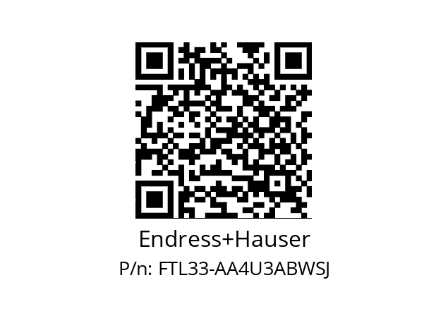   Endress+Hauser FTL33-AA4U3ABWSJ