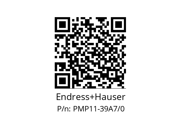   Endress+Hauser PMP11-39A7/0