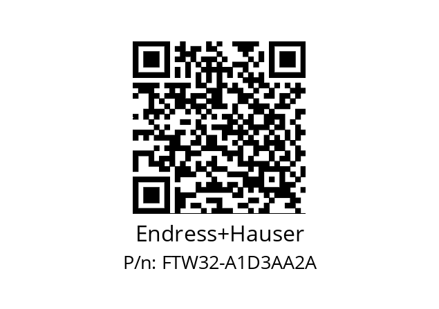   Endress+Hauser FTW32-A1D3AA2A