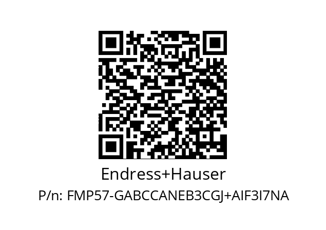   Endress+Hauser FMP57-GABCCANEB3CGJ+AIF3I7NA