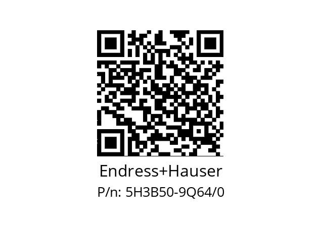   Endress+Hauser 5H3B50-9Q64/0