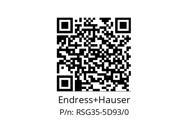   Endress+Hauser RSG35-5D93/0