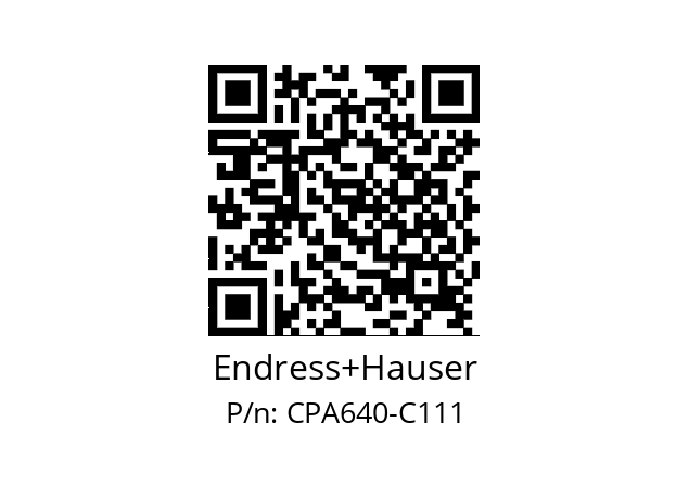   Endress+Hauser CPA640-С111