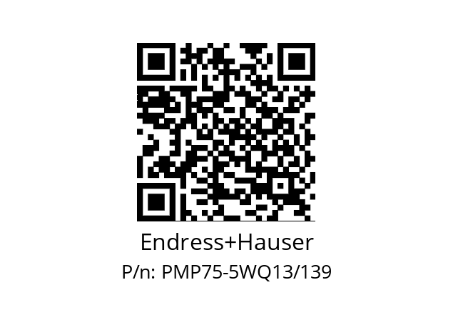   Endress+Hauser PMP75-5WQ13/139