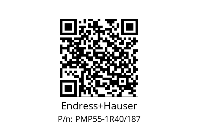   Endress+Hauser PMP55-1R40/187