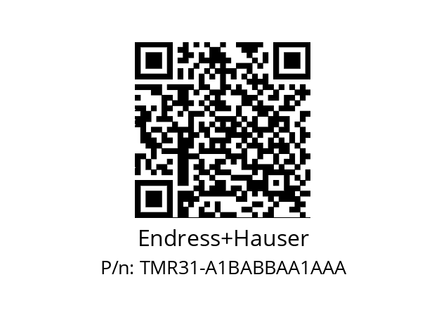   Endress+Hauser TMR31-A1BABBAA1AAA