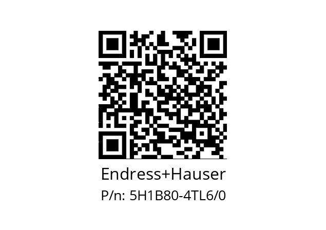   Endress+Hauser 5H1B80-4TL6/0