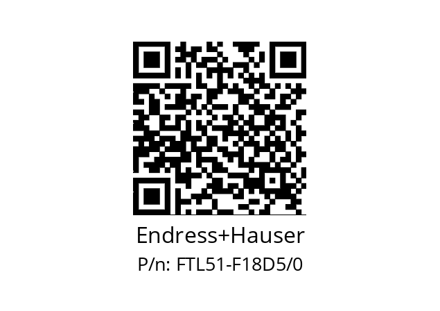   Endress+Hauser FTL51-F18D5/0