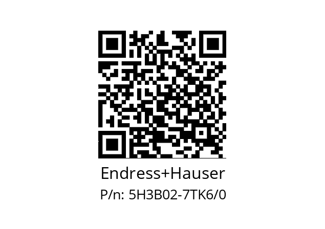   Endress+Hauser 5H3B02-7TK6/0