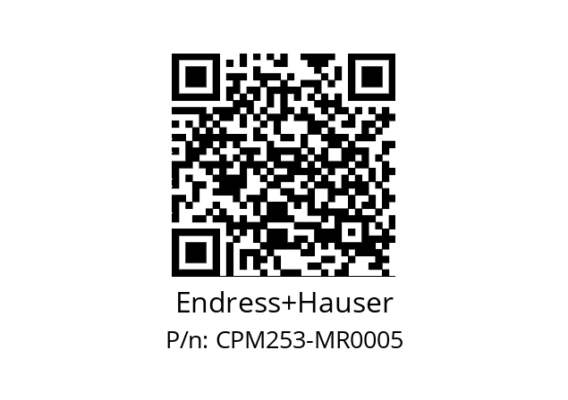   Endress+Hauser CPM253-MR0005