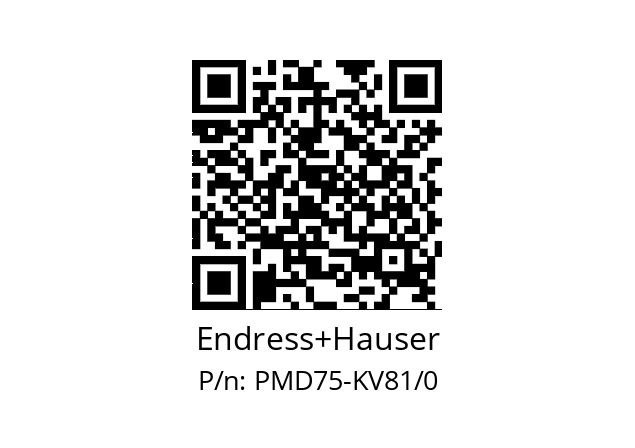   Endress+Hauser PMD75-KV81/0