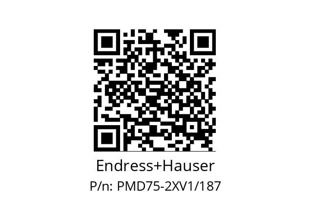   Endress+Hauser PMD75-2XV1/187