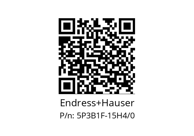   Endress+Hauser 5P3B1F-15H4/0