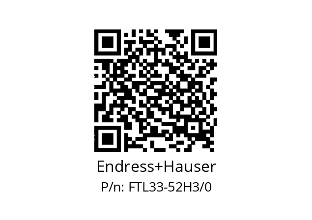   Endress+Hauser FTL33-52H3/0