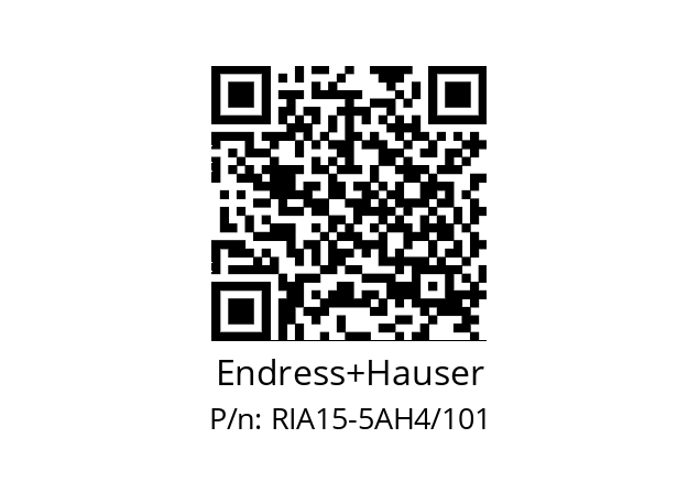   Endress+Hauser RIA15-5AH4/101