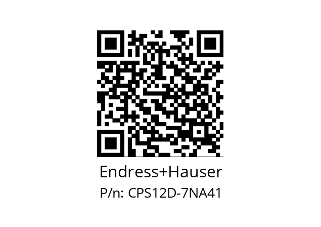   Endress+Hauser CPS12D-7NA41