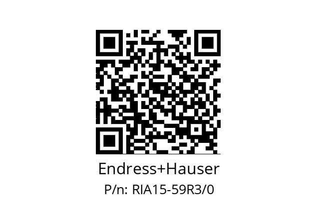   Endress+Hauser RIA15-59R3/0