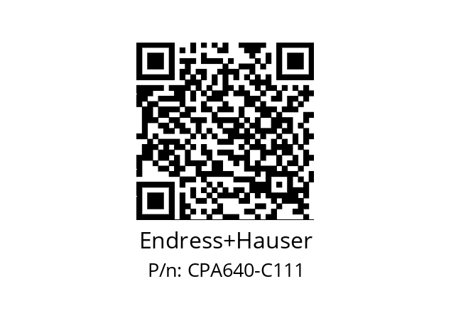   Endress+Hauser CPA640-C111