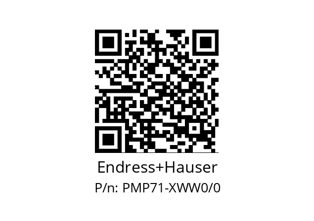   Endress+Hauser PMP71-XWW0/0