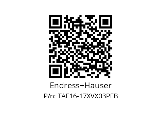   Endress+Hauser TAF16-17XVX03PFB