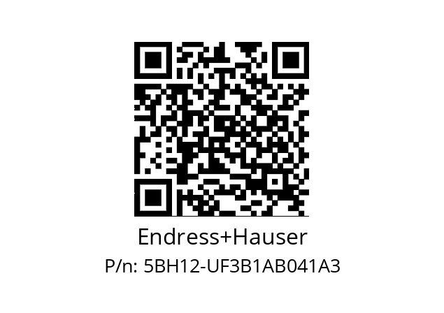   Endress+Hauser 5BH12-UF3B1AB041A3