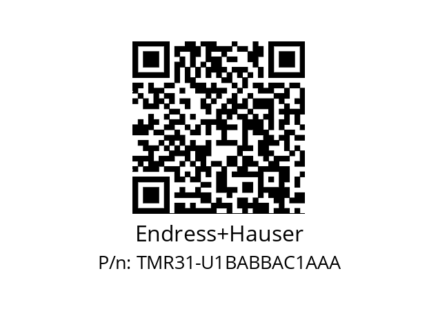   Endress+Hauser TMR31-U1BABBAC1AAA