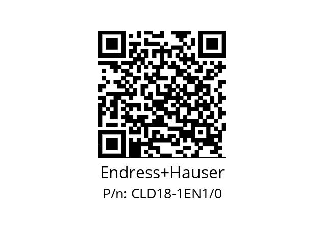   Endress+Hauser CLD18-1EN1/0