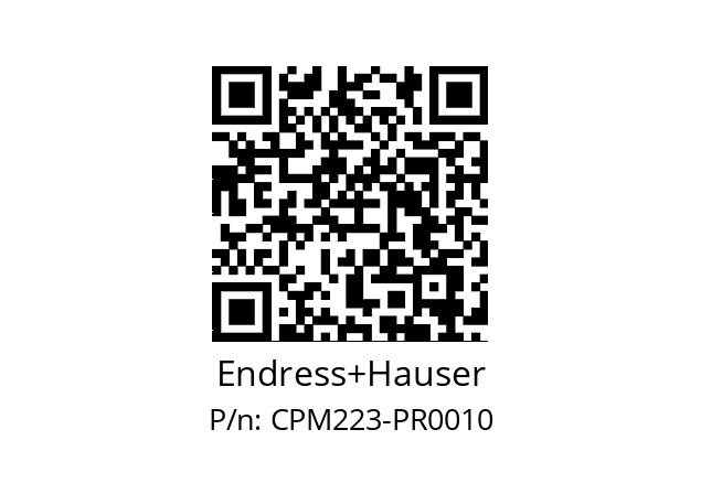   Endress+Hauser CPM223-PR0010