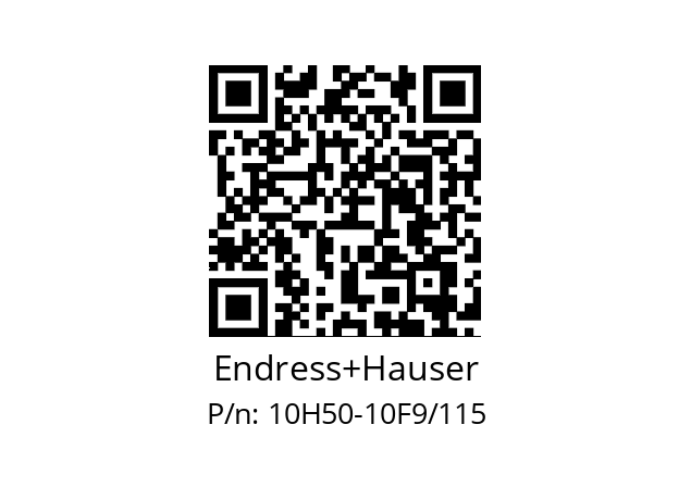   Endress+Hauser 10H50-10F9/115