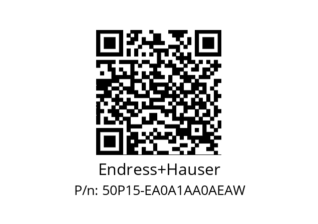   Endress+Hauser 50P15-EA0A1AA0AEAW