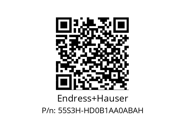   Endress+Hauser 55S3H-HD0B1AA0ABAH