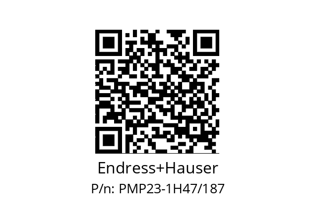   Endress+Hauser PMP23-1H47/187