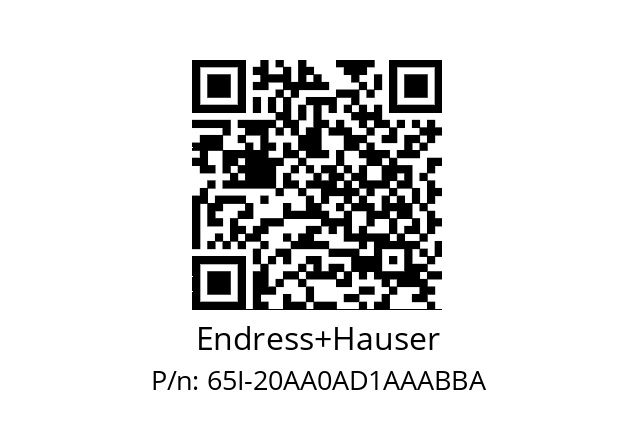   Endress+Hauser 65I-20AA0AD1AAABBA