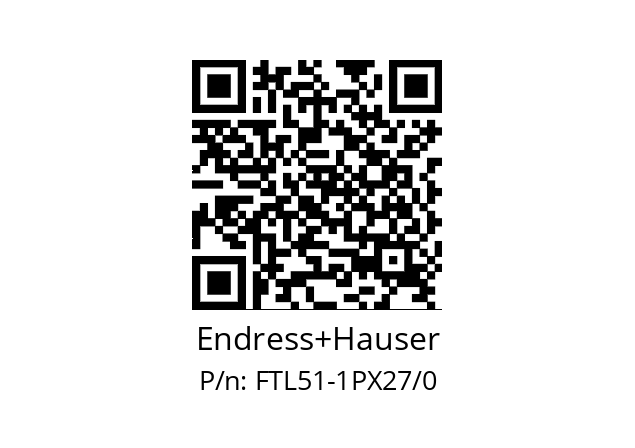   Endress+Hauser FTL51-1PX27/0