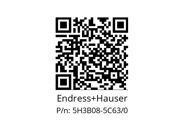   Endress+Hauser 5H3B08-5C63/0