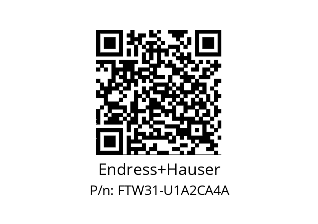   Endress+Hauser FTW31-U1A2CA4A