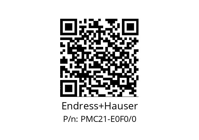   Endress+Hauser PMC21-E0F0/0