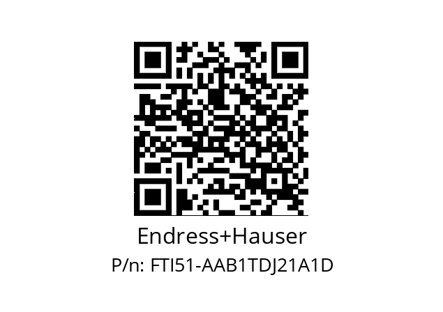   Endress+Hauser FTI51-AAB1TDJ21A1D