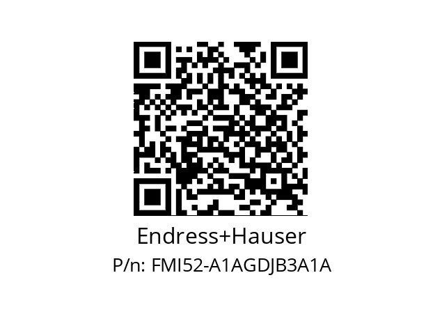   Endress+Hauser FMI52-A1AGDJB3A1A