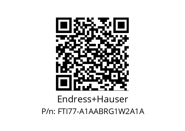   Endress+Hauser FTI77-A1AABRG1W2A1A