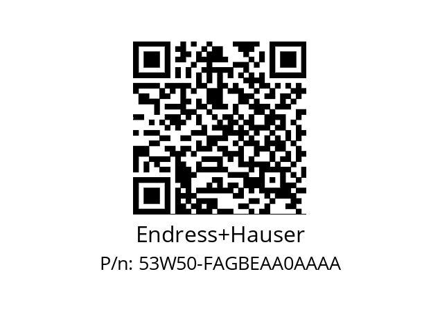   Endress+Hauser 53W50-FAGBEAA0AAAA