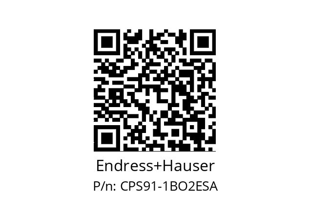   Endress+Hauser CPS91-1BO2ESA