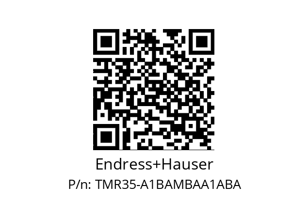   Endress+Hauser TMR35-A1BAMBAA1ABA